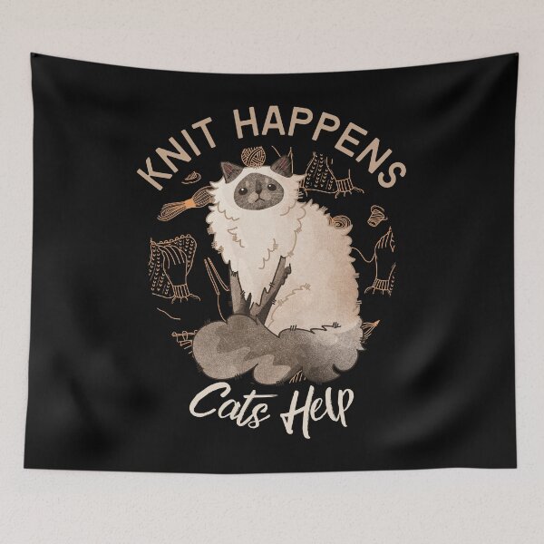 Item preview, Knit Happens! - Persian Cat designed and sold by FelineEmporium.