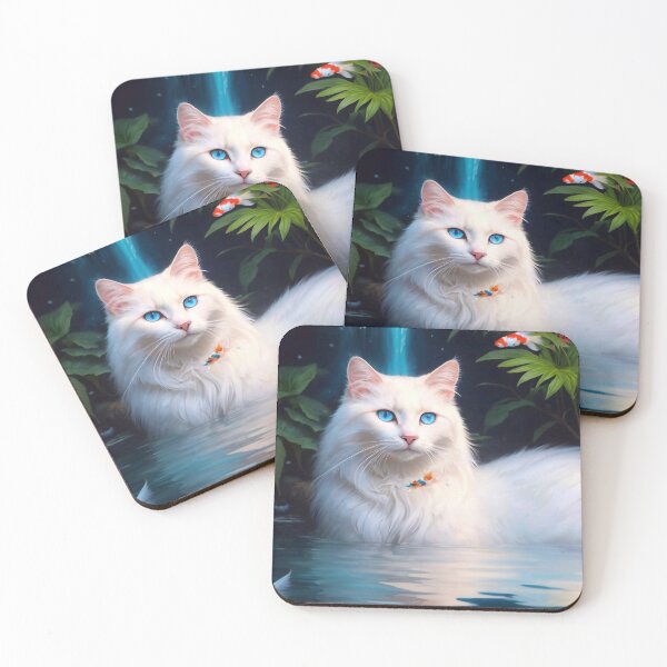 Item preview, Beautiful cat with koi designed and sold by M-Y-A-R-T-.