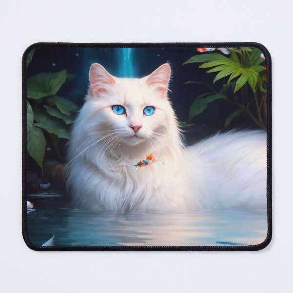 Item preview, Beautiful cat with koi designed and sold by M-Y-A-R-T-.