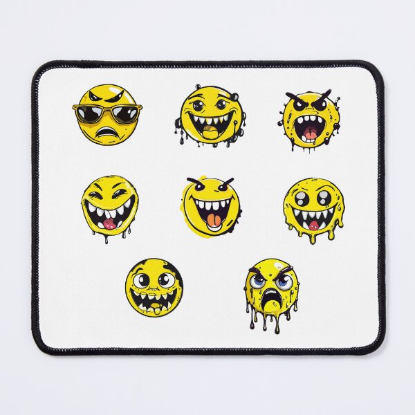 Artikelvorschau, Schreckliches Emoji-Aufkleberpaket 3 entworfen und verkauft von SW-Graphics.