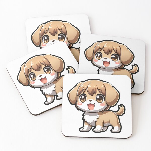Item preview, Joyful Anime Puppy - Playful Pet Illustration designed and sold by LegendaryOddity.