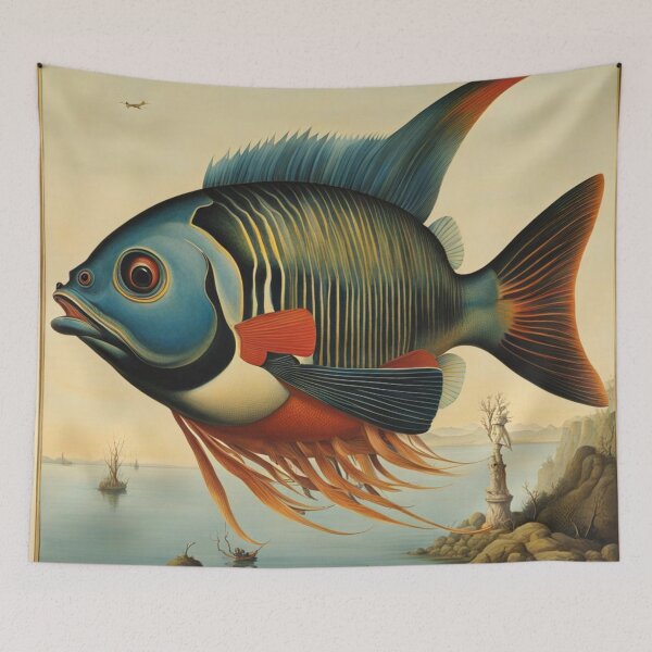 Item preview, The surreal fish designed and sold by Owl-o-the-wisp.