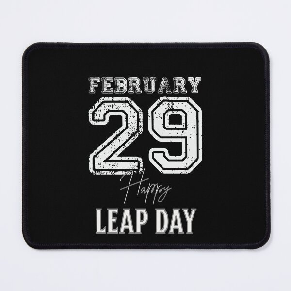 Item preview, "Grungy Leap Day - Modern February 29 Distressed Typography" designed and sold by ChromaticBlend.