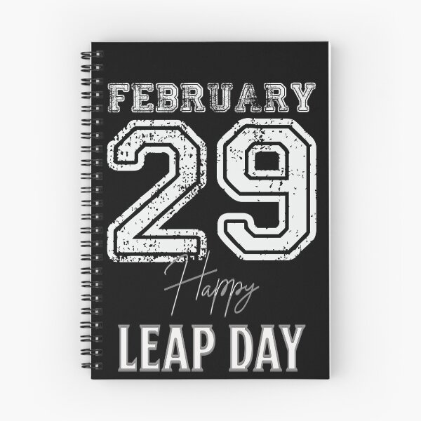 Item preview, "Grungy Leap Day - Modern February 29 Distressed Typography" designed and sold by ChromaticBlend.