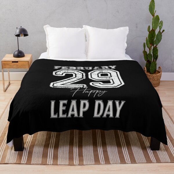 Item preview, "Grungy Leap Day - Modern February 29 Distressed Typography" designed and sold by ChromaticBlend.