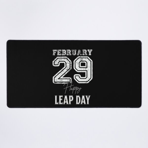 Item preview, "Grungy Leap Day - Modern February 29 Distressed Typography" designed and sold by ChromaticBlend.