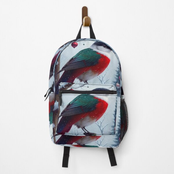 Item preview, Beautiful birds in a snowy winter garden designed and sold by m-y-A-I-A-R-T-.