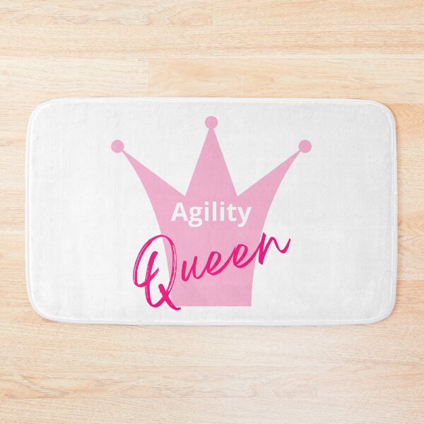 Item preview, Queen of agility in English with a pink crown designed and sold by PausePapote.