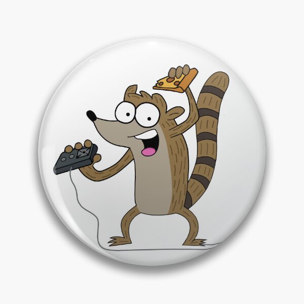 Item preview, Rigby  & Pizza & Video Game designed and sold by kidcartoon.