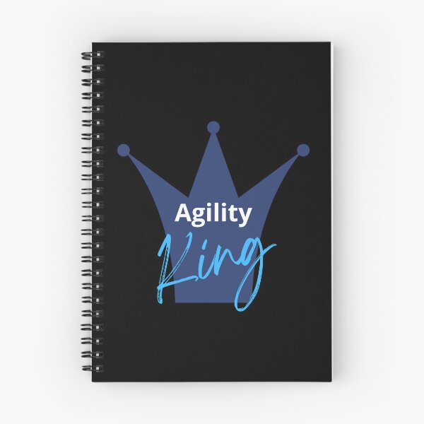 Item preview, King of agility in English with a blue crown designed and sold by PausePapote.