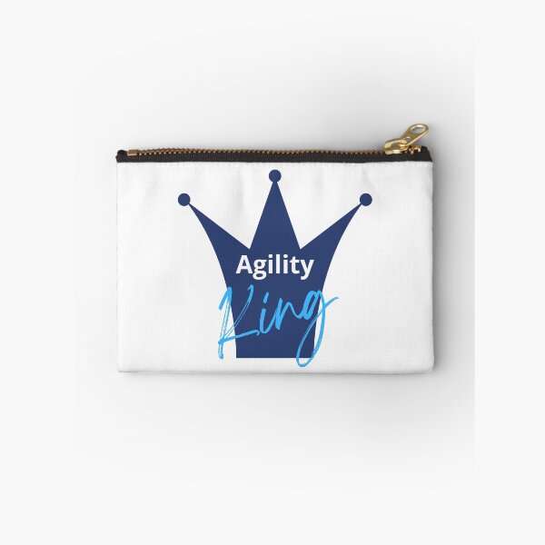 Item preview, King of agility in English with a blue crown designed and sold by PausePapote.