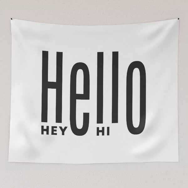 Item preview, Hello, hey, hi designed and sold by DragonflyLP.