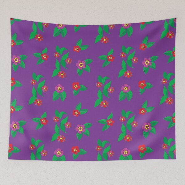 Item preview, Festive flowers purple background. designed and sold by GENEST-V.