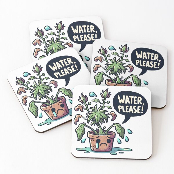 Item preview, Thirsty Plant Water Reminder Sticker designed and sold by NexaArts.