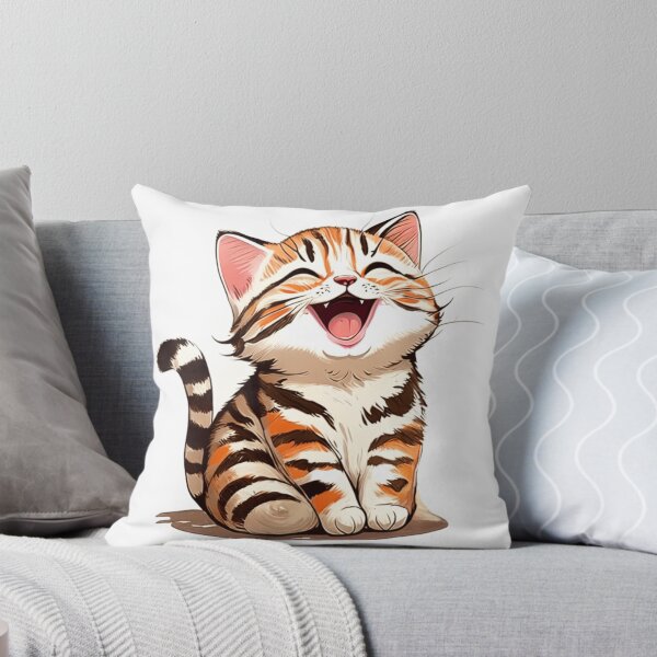 Item preview, CUTE CAT laughing designed and sold by 123JUST4U.