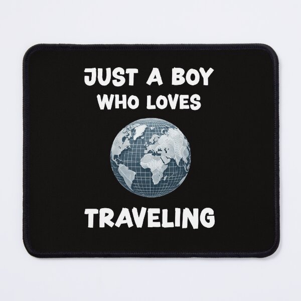 Item preview, Just a boy who loves traveling designed and sold by HeadTurningArt.