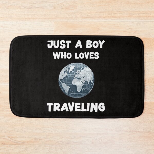 Item preview, Just a boy who loves traveling designed and sold by HeadTurningArt.