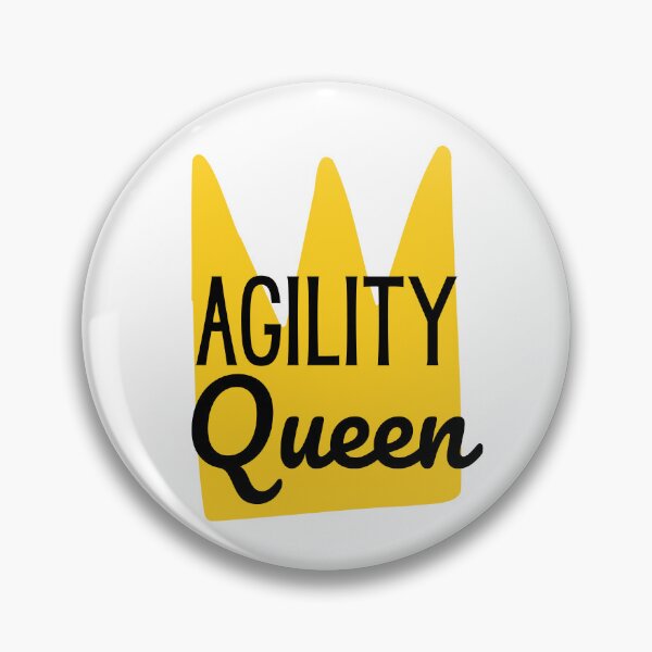 Item preview, Queen of agility in English with a yellow crown designed and sold by PausePapote.