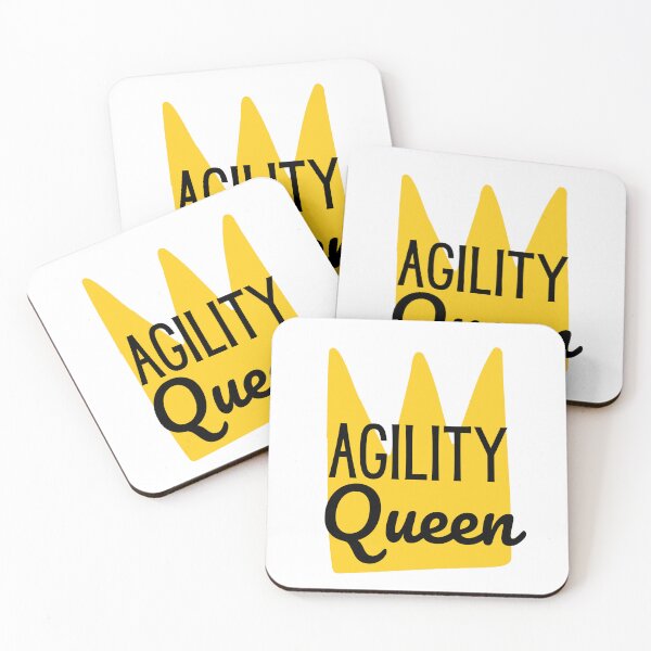 Item preview, Queen of agility in English with a yellow crown designed and sold by PausePapote.