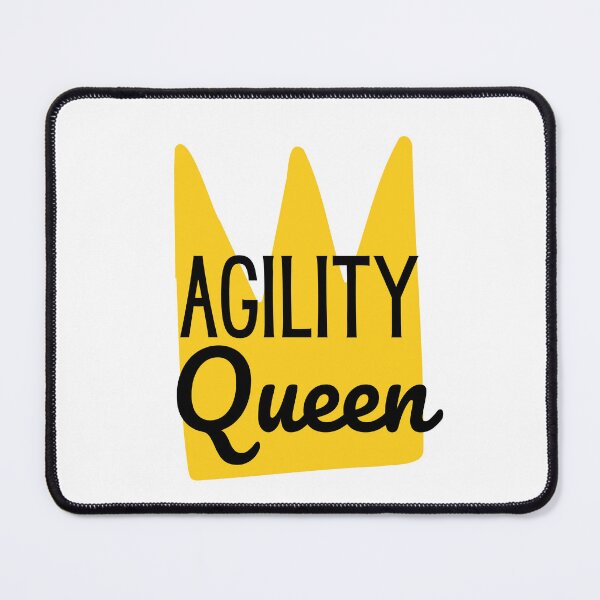 Item preview, Queen of agility in English with a yellow crown designed and sold by PausePapote.