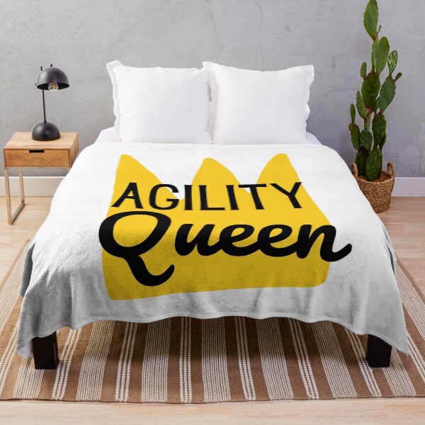 Item preview, Queen of agility in English with a yellow crown designed and sold by PausePapote.