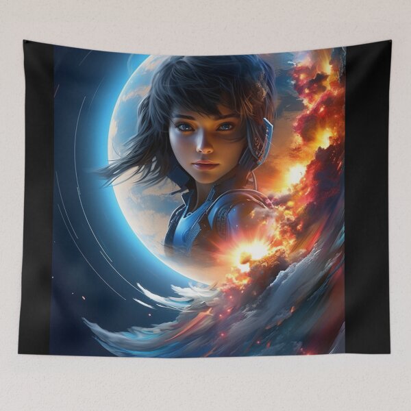 Item preview, Stunning Artwork Imaginative Art Space Cadet Love Left Behind B286 designed and sold by MPCFICTION.