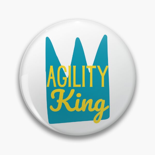 Item preview, King of agility in English with a crown designed and sold by PausePapote.