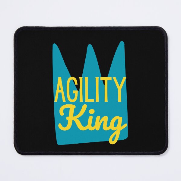Item preview, King of agility in English with a crown designed and sold by PausePapote.