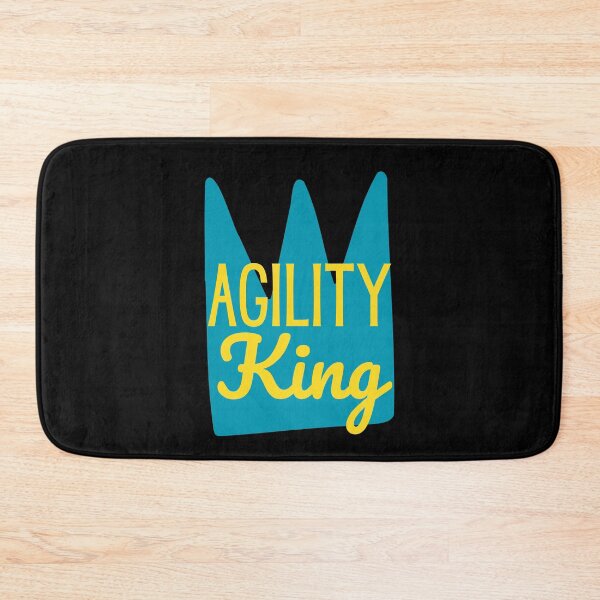 Item preview, King of agility in English with a crown designed and sold by PausePapote.