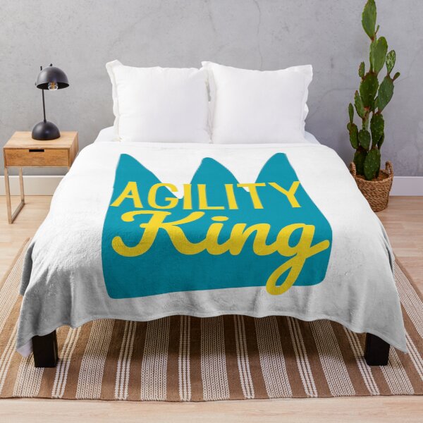 Item preview, King of agility in English with a crown designed and sold by PausePapote.