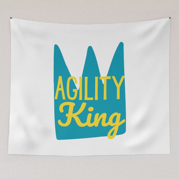 Item preview, King of agility in English with a crown designed and sold by PausePapote.