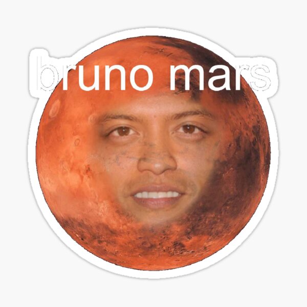 Bruno Mars Uptown Funk Album Cover Sticker
