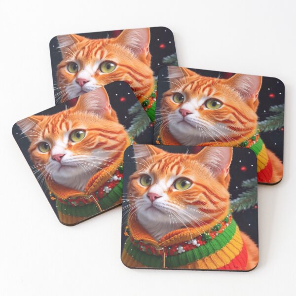 Item preview, Ginger cat in a sweater designed and sold by M-Y-A-R-T-.