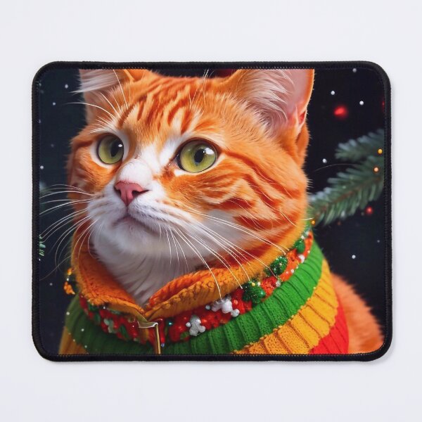 Item preview, Ginger cat in a sweater designed and sold by M-Y-A-R-T-.