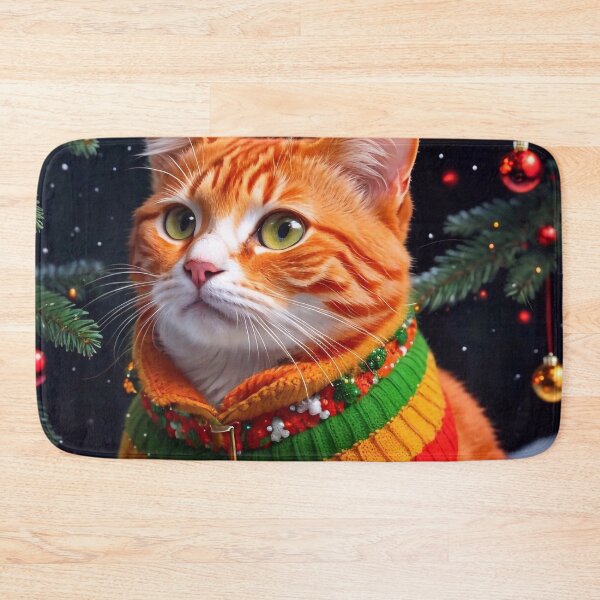 Item preview, Ginger cat in a sweater designed and sold by M-Y-A-R-T-.