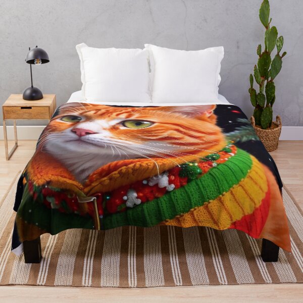 Item preview, Ginger cat in a sweater designed and sold by M-Y-A-R-T-.