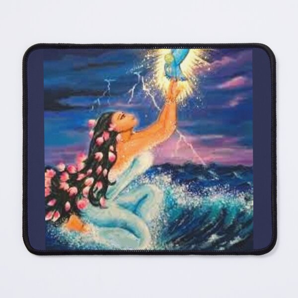 Item preview, yamuna devi reaching for krishnas feet designed and sold by ritusdesigns.