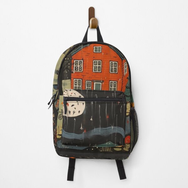 Item preview, Red Barn on a Rainy Dark Night designed and sold by Neika Shimm Designs.