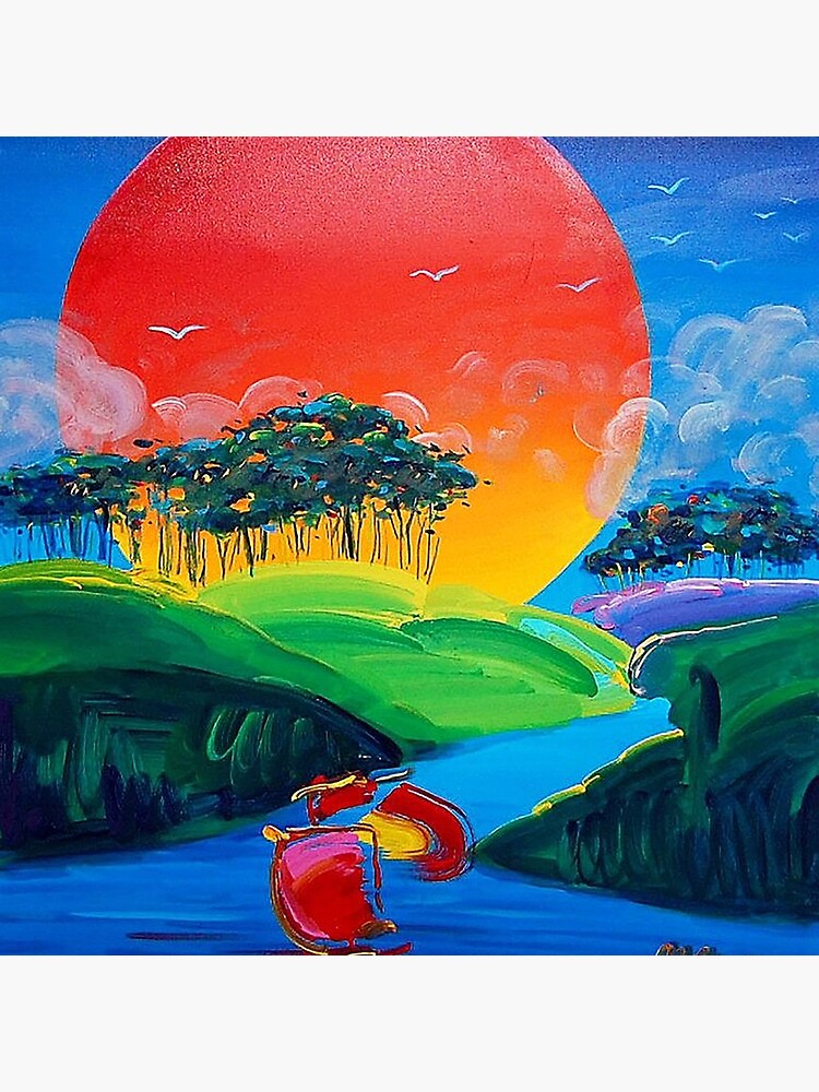 Thumbnail 4 of 4, Pillow, Paintings by Peter Max | Pop Art designed and sold by HobertShoop.