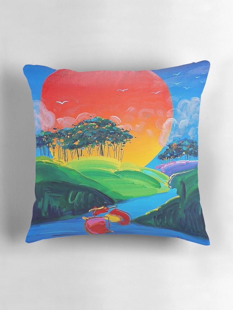 Thumbnail 3 of 4, Pillow, Paintings by Peter Max | Pop Art designed and sold by HobertShoop.