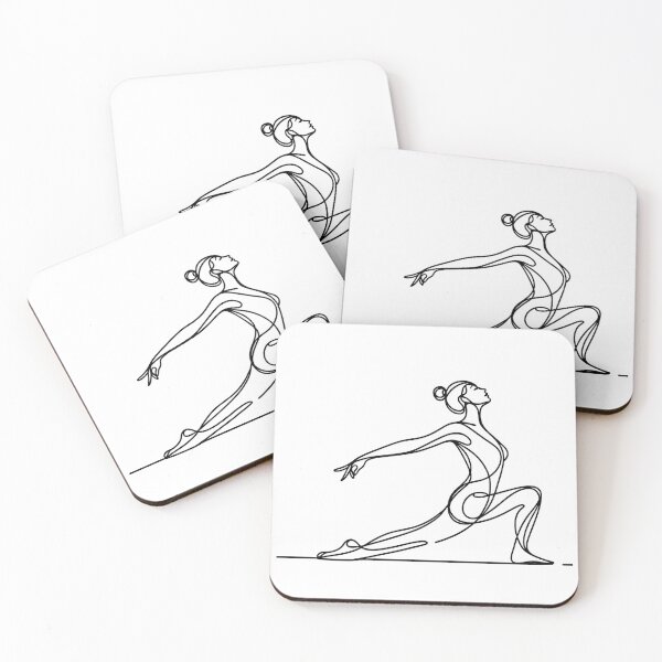 Item preview, Minimalist Yoga Girl - Line Art  designed and sold by LineArtByLovi.
