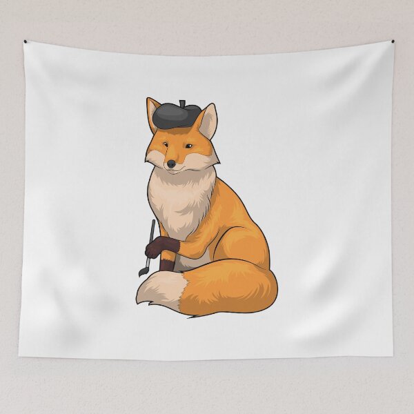 Item preview, Fox Painter Paint brush Painting designed and sold by Snabdesign84.