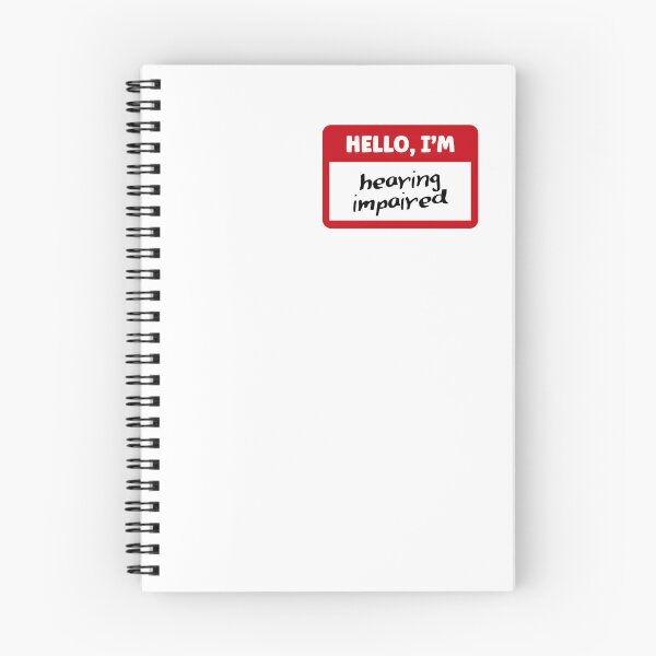 Item preview, Hello I'm hearing impaired | Nametag Communication Aid designed and sold by 4TeeToo.