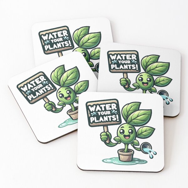 Item preview, Cheerful Leafy Watering Alert: Plant Water Reminder Sticker designed and sold by NexaArts.