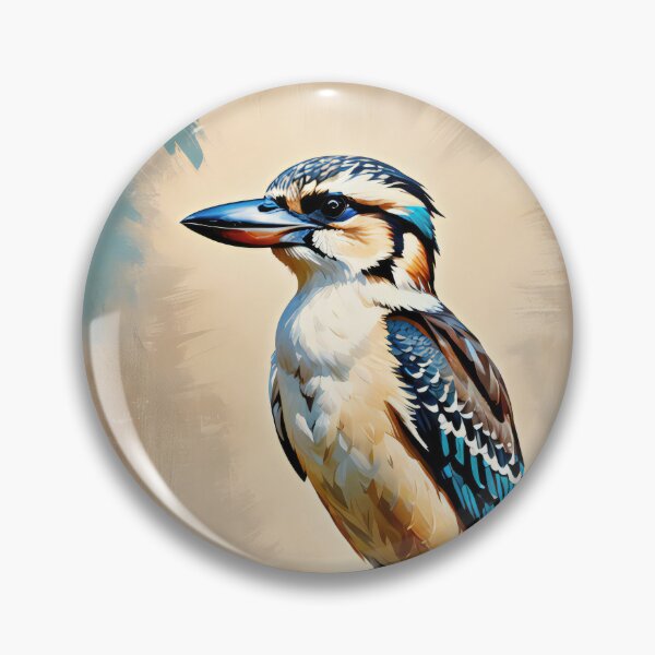 Aperçu de l'œuvre Kookaburra assis, Art de la peinture de Kookaburra créée et vendue par TheRedPixels.
