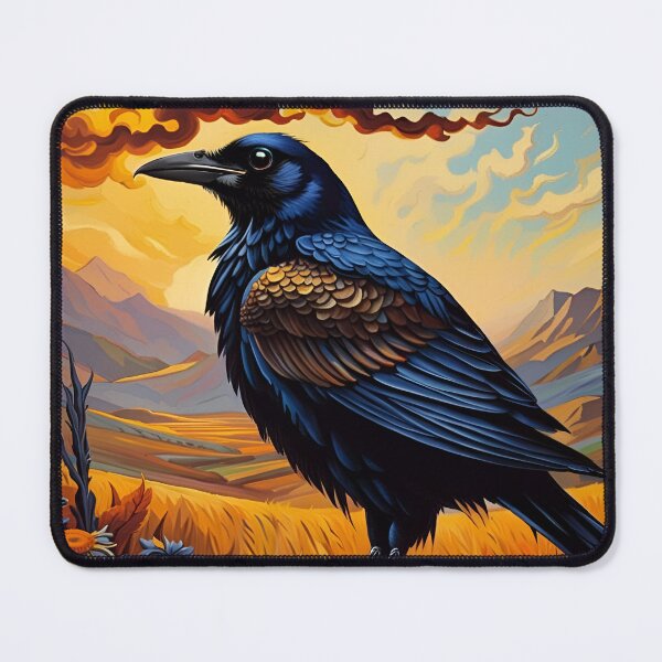 Item preview, Crow in a Field, Ai Generated Art  designed and sold by ACC .