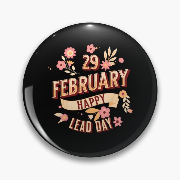 Item preview, "Floral Leap Day Celebration - Blooming February 29th Greeting" designed and sold by ChromaticBlend.