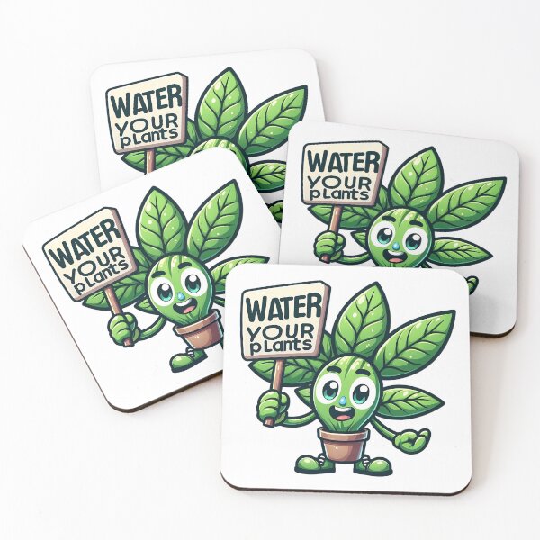 Item preview, Cheerful Leafy Watering Alert: Plant Water Reminder Sticker designed and sold by NexaArts.