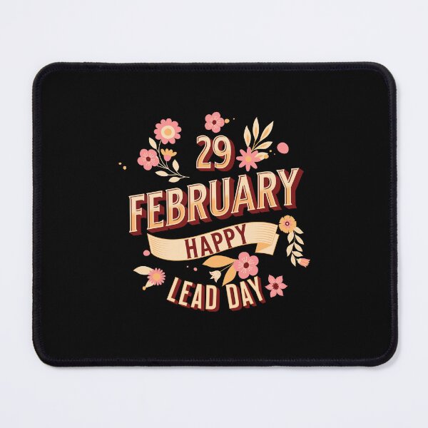 Item preview, "Floral Leap Day Celebration - Blooming February 29th Greeting" designed and sold by ChromaticBlend.