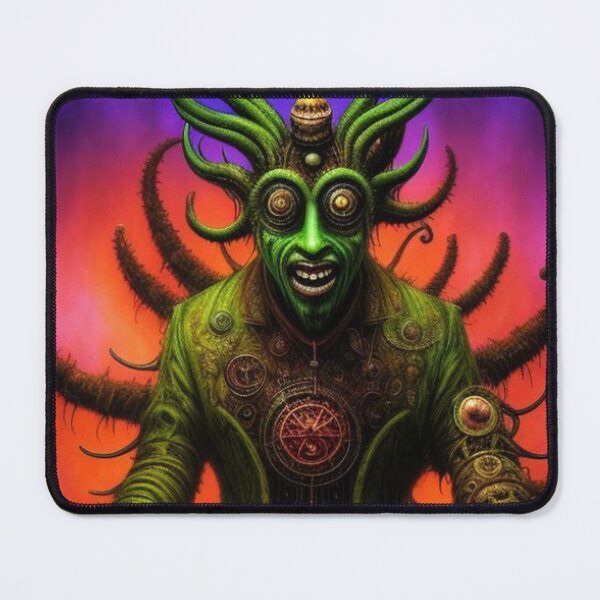 Item preview, Dark Trippy Creepy Steampunk Art Medusa designed and sold by TheDarkWardrobe.